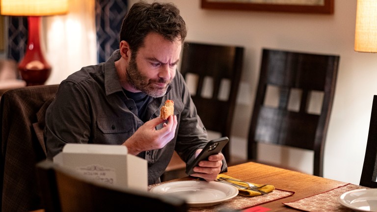 Barry (Bill Hader) eats a beignet in Barry season 3 episode 6