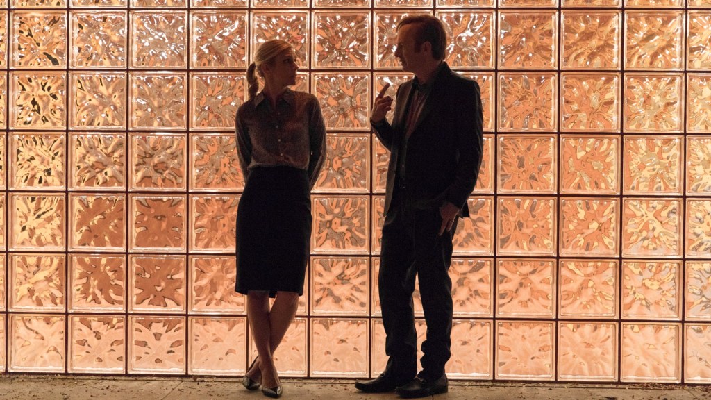 Rhea Seehorn as Kim Wexler, Bob Odenkirk as Jimmy McGill - Better Call Saul _ Season 3, Episode 3 - Photo Credit: Michele K. Short/AMC/Sony Pictures Television