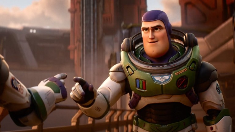Buzz Lightyear in Pixar's Lightyear Movie