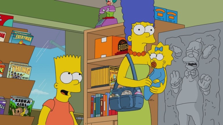 Bart and Marge in The Simpsons season 33 episode 20