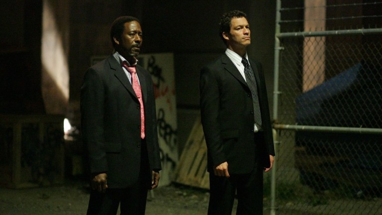 Lester Freamon (Clarke Peters) and Jimmy McNulty (Dominic West) in The Wire