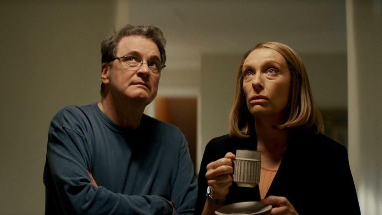 Colin Firth and Toni Collette in The Staircase