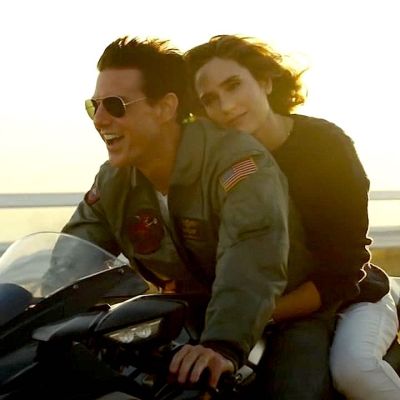 Tom Cruise and Jennifer Connelly in Top Gun Maverick