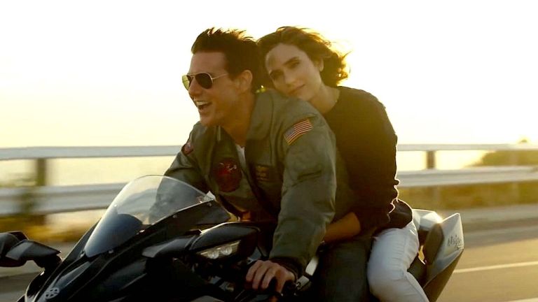 Tom Cruise and Jennifer Connelly in Top Gun Maverick