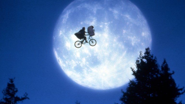 Elliott and ET Fly Across Moon