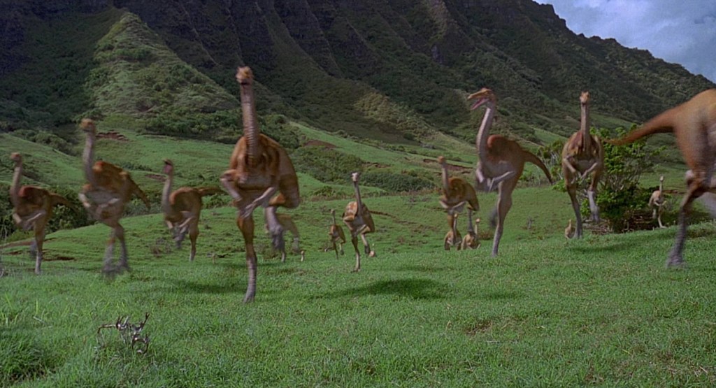 Gallimimus in Jurassic Park