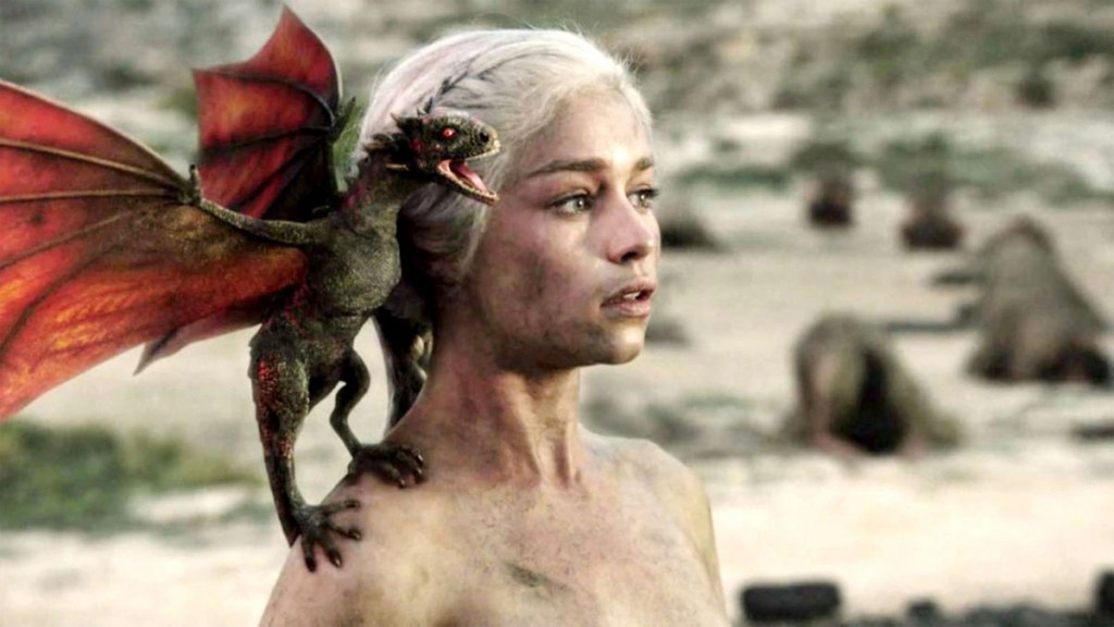 Game of Thrones Dany baby dragons
