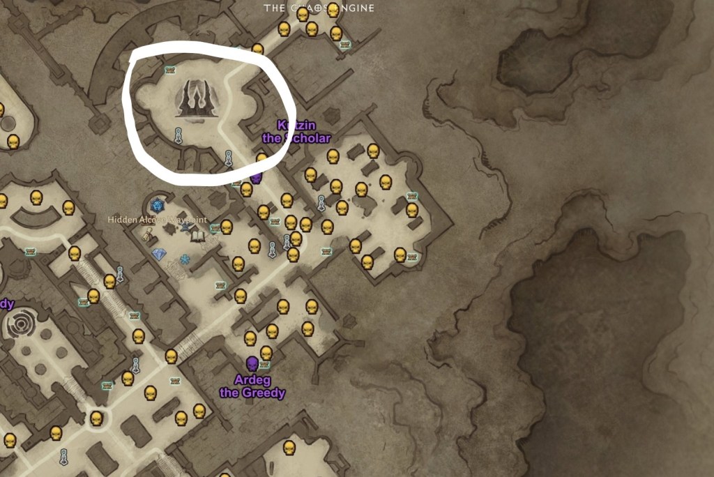 Diablo Immortal Sandstone Golem Location