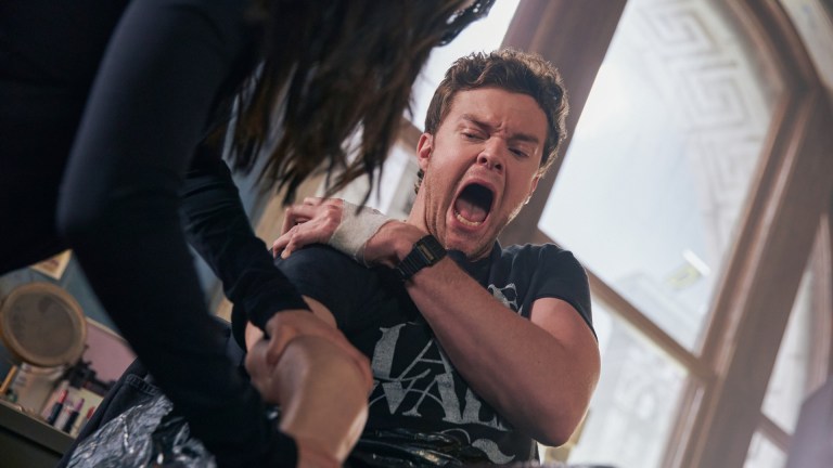 Hughie's (Jack Quaid) arm gets broken in The Boys season 3