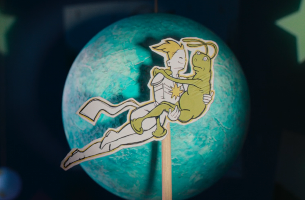 Carol Danvers as Captain Marvel in the Ms. Marvel opening credits