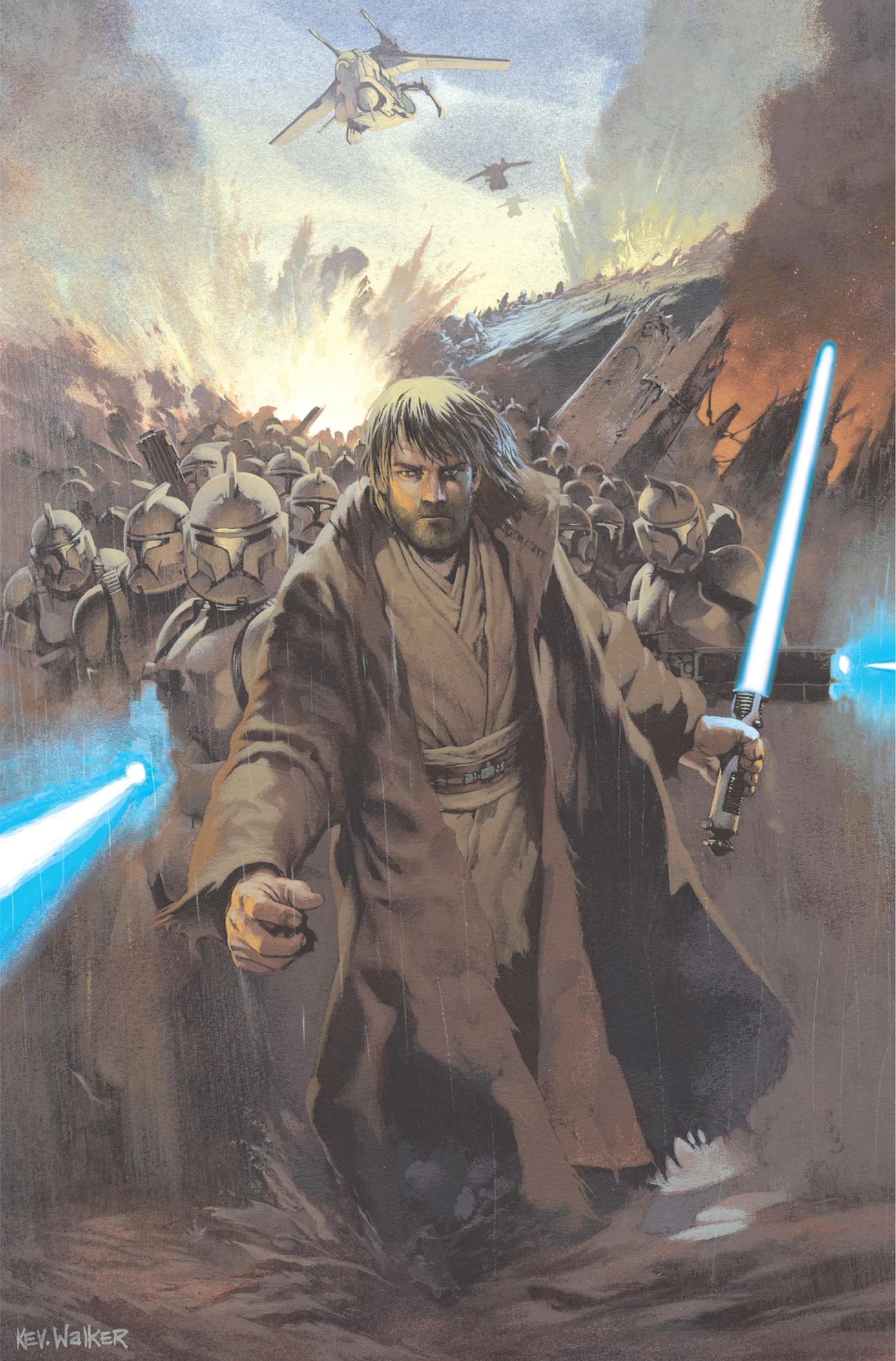Obi-Wan Kenobi on Jabiim in Star Wars: Republic 55