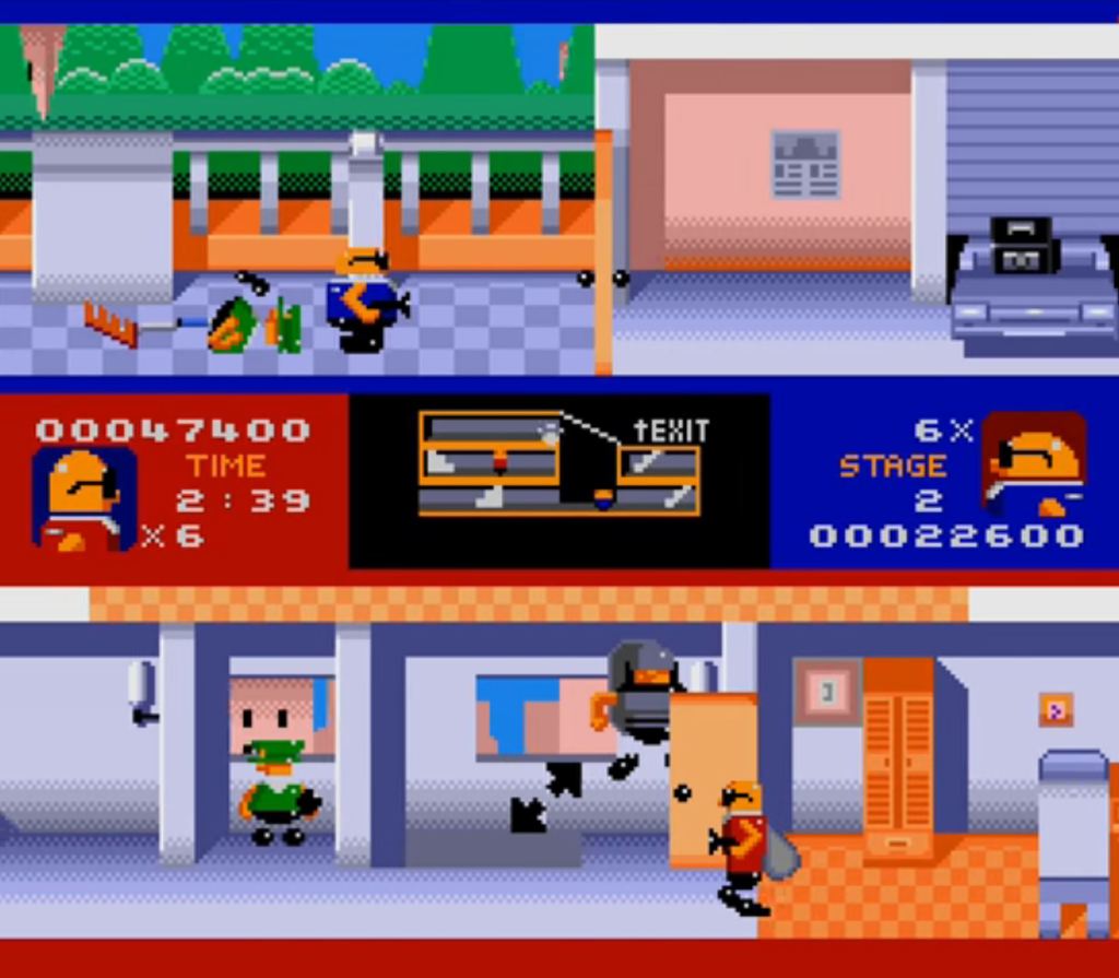 Bonanza Brothers Sega Genesis