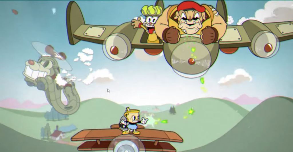 The Howling Aces Cuphead boss fight