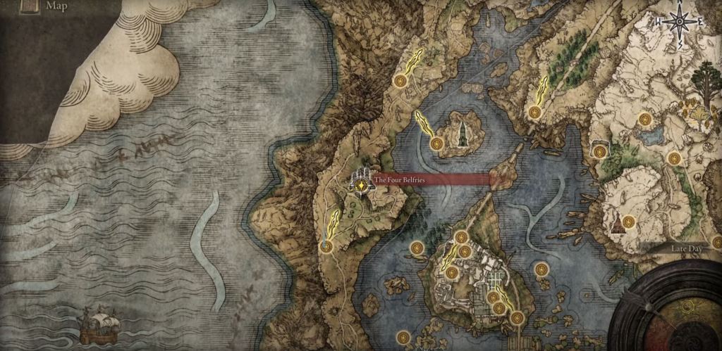 Chapel of Anticipation Elden Ring Map Location