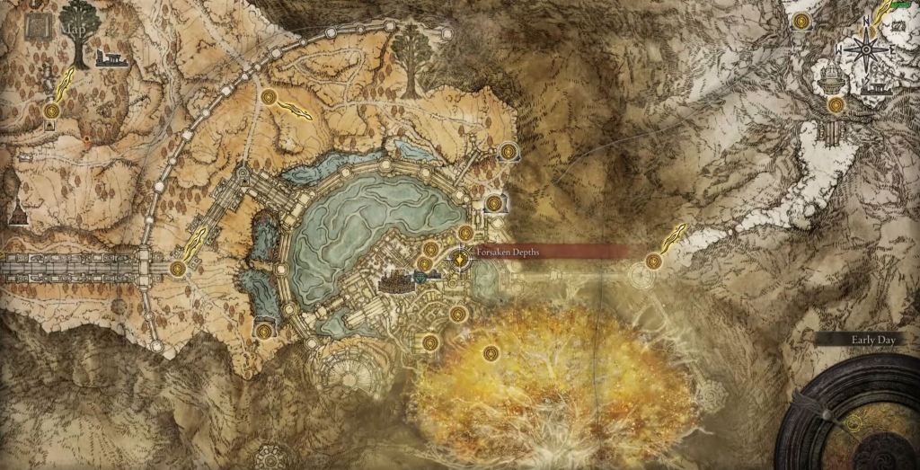 Forsaken Depth Elden Ring map location