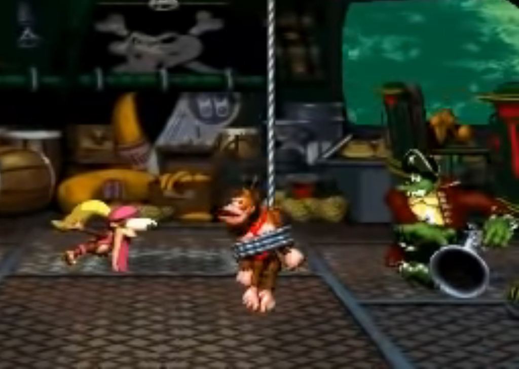 K. Rool Duel - Donkey Kong Country 2: Diddy’s Kong Quest SNES boss fight