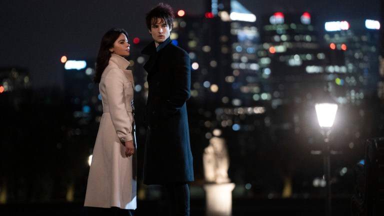 The Sandman. (L to R) Jenna Coleman as Johanna, Tom Sturridge as Dream in episode 103 of The Sandman.