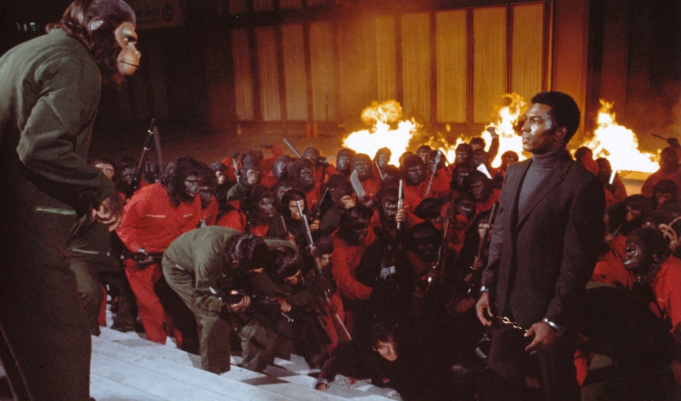How One Scene Changed the Politics of Conquest of the Planet of the Apes | Den of Geek