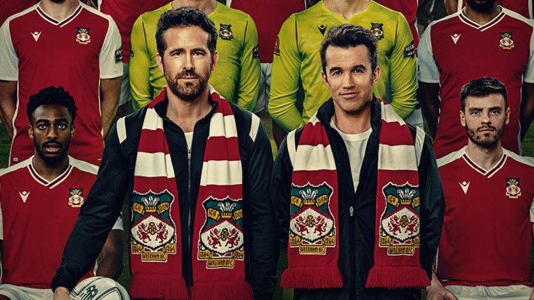 Ryan Reynolds and Rob McElhenney on the poster for FX's Welcome to Wrexham