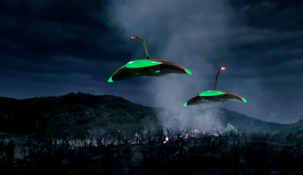 alien spaceship in War of the Worldes