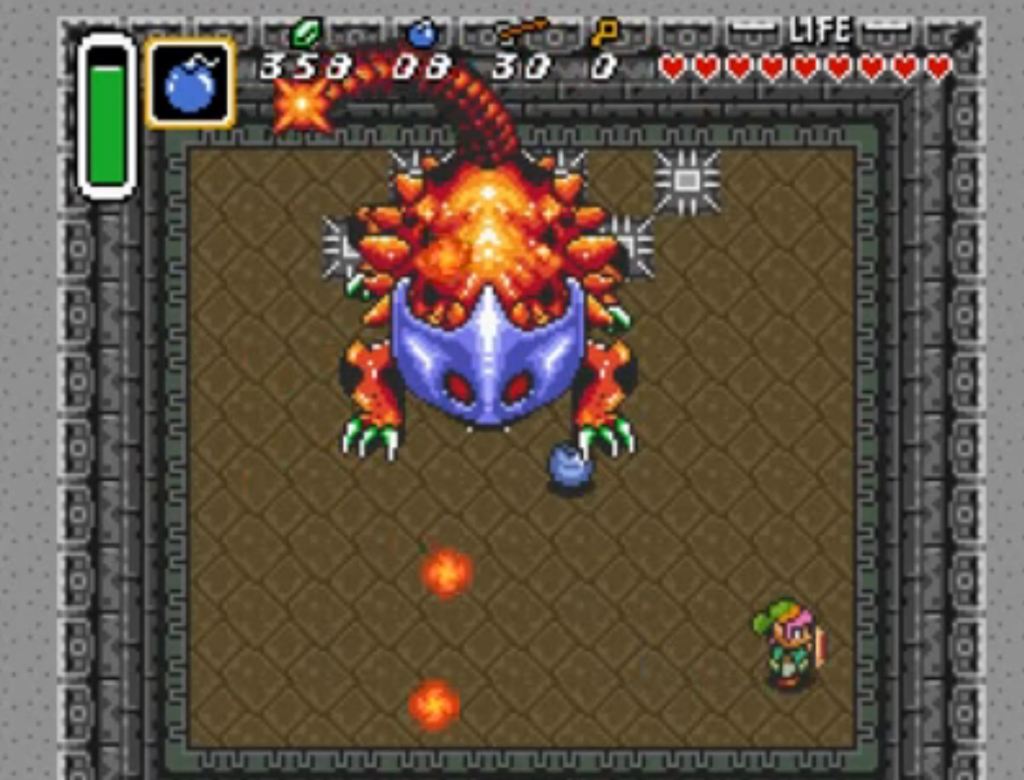 Helmasaur King - The Legend of Zelda: A Link to the Past SNES boss fights