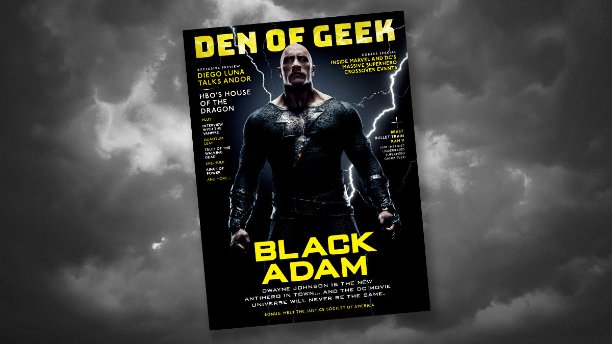 Dwayne Johnson reveals Black Adam on the cover of Den of Geek magazine