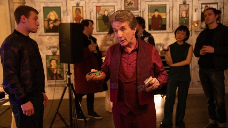 Oliver Putnam (Martin Short) holds court in Only Murders in the Building Season 2 Episode 5