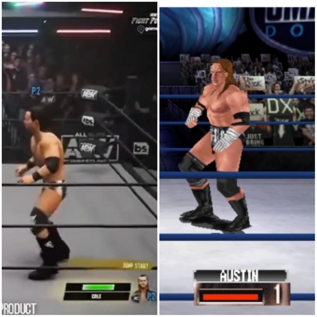 AEW Fight Forever WWF No Mercy Comparison