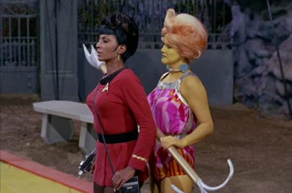 Nichelle Nichols as Uhura in Star Trek: The Gamesters of Triskelion