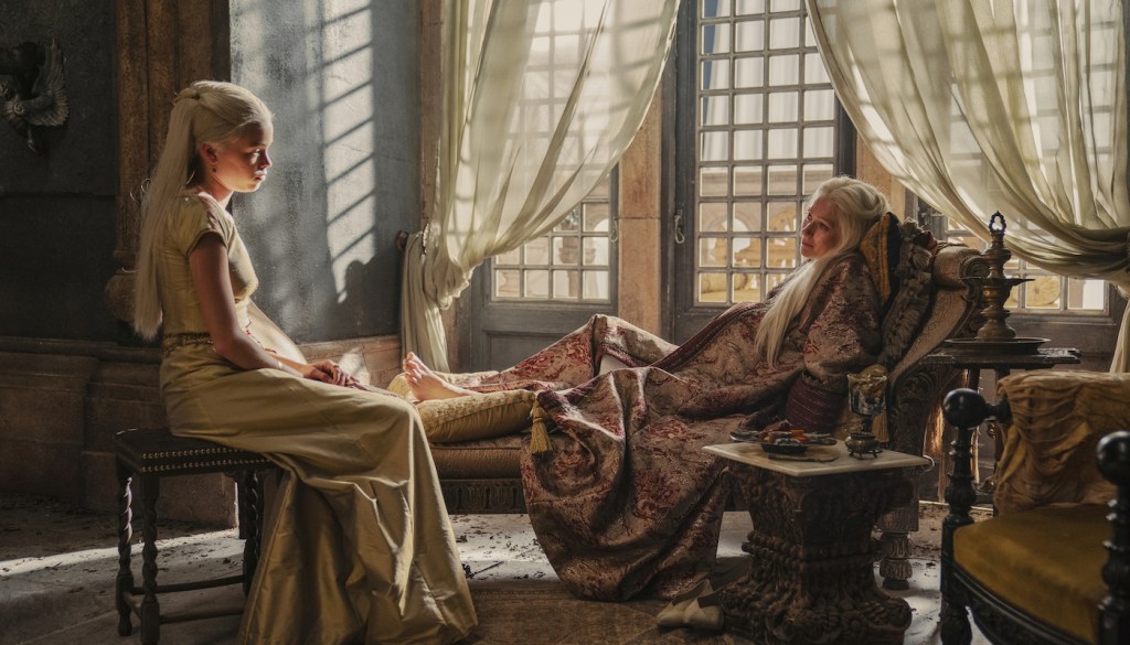 Rhaenyra and Mother in House of the Dragon Birth