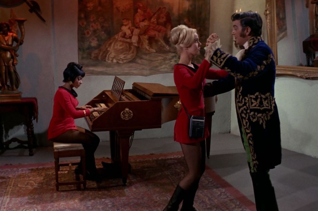 Nichelle Nichols as Uhura at the Piano in Star Trek: The Squire of Gothos