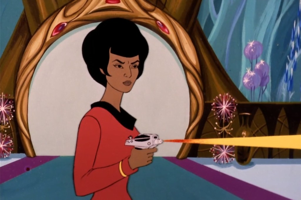 Nichelle Nichols as Uhura in Star Trek: The Animated Series episode "The Lorelei Signal"