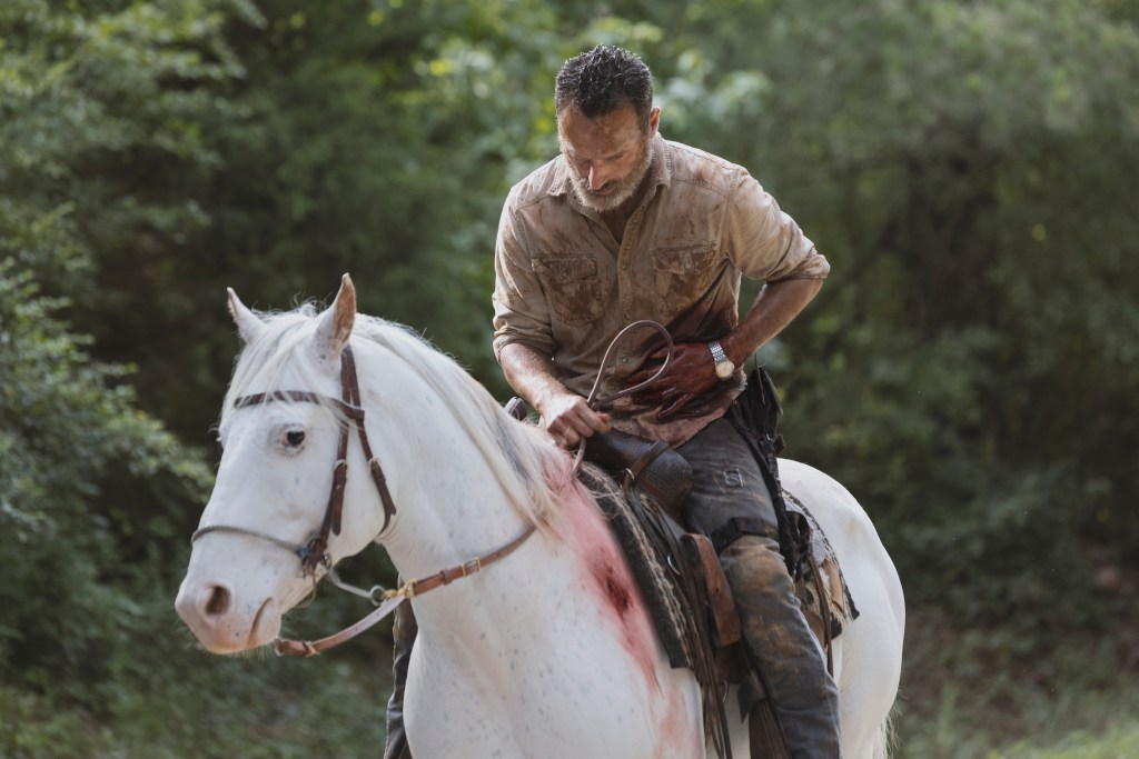Andrew Lincoln as Rick Grimes - The Walking Dead _ Season 9, Episode 5 - Photo Credit: Jackson Lee Davis/AMC