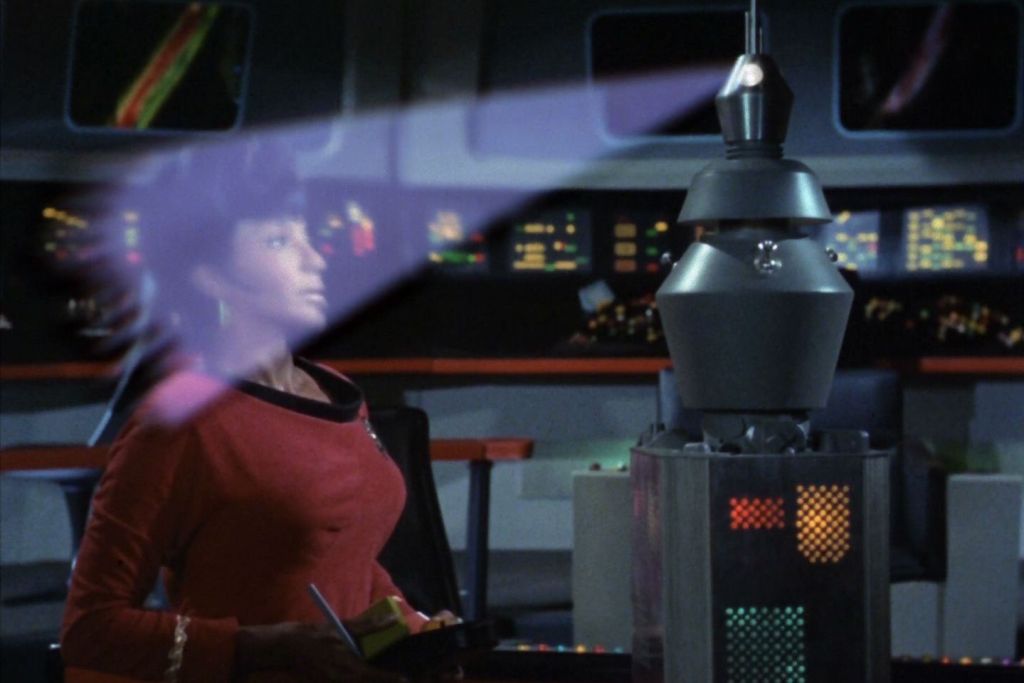 Nichelle Nichols as Uhura in Star Trek: The Changeling