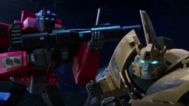 Optimus Prime and Bumblebee race to to the rescue.