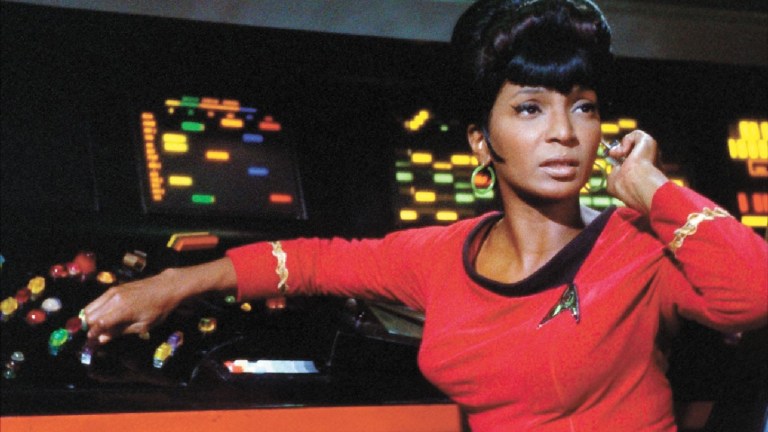 Nichelle Nichols as Uhura in Star Trek