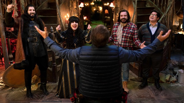 The What We Do in the Shadows gang on "Go Flip Yourself"