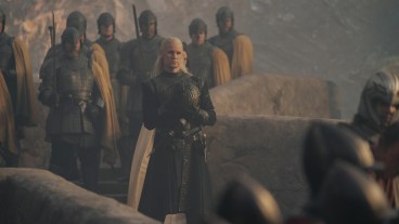 Daemon Targaryen (Matt Smith) with a dragon egg on House of the Dragon episode 2.