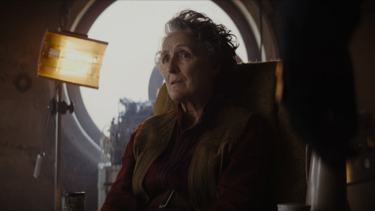 Maarva (Fiona Shaw) in Lucasfilm's ANDOR, exclusively on Disney+.