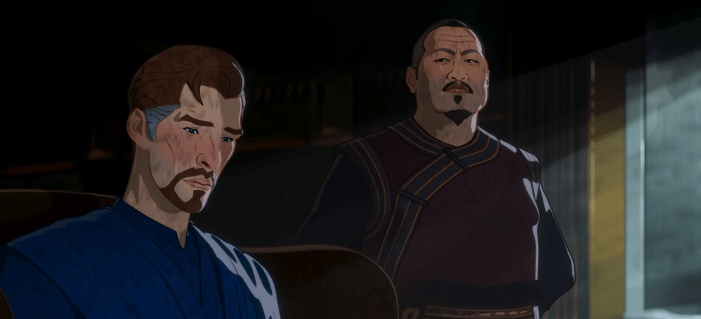 Wong and Doctor Strange in Marvel's What If...?