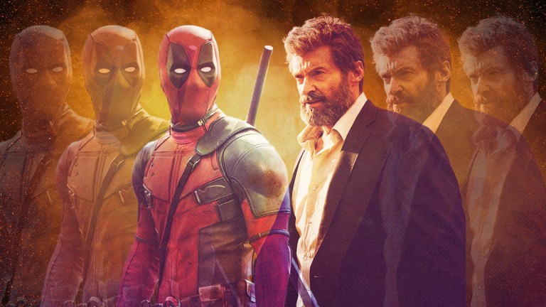 Ryan Reynolds as Deadpool and Hugh Jackman as Wolverine in Logan
