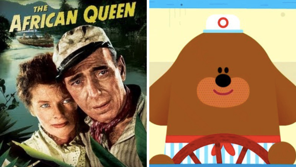 Hey Duggee pays homage to Humphrey Bogart in The African Queen