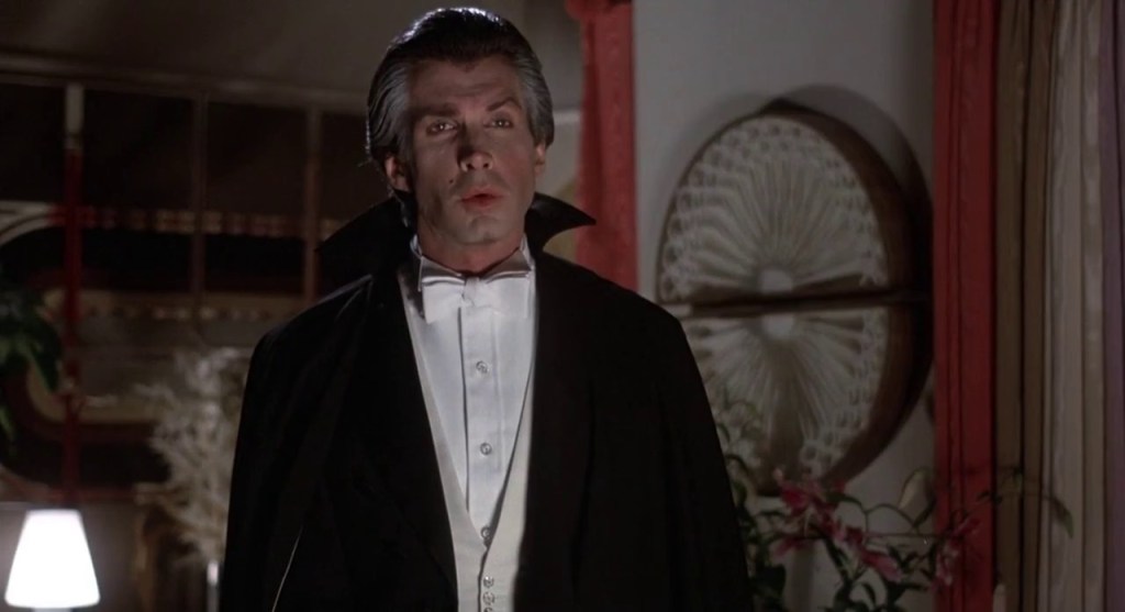 George Hamilton as Dracula in Love at First Bite