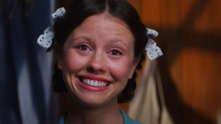 Mia Goth Crazy Eyes in Pearl Review