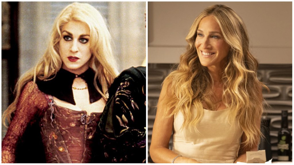 Sarah Jessica Parker in Hocus Pocus versus 2022