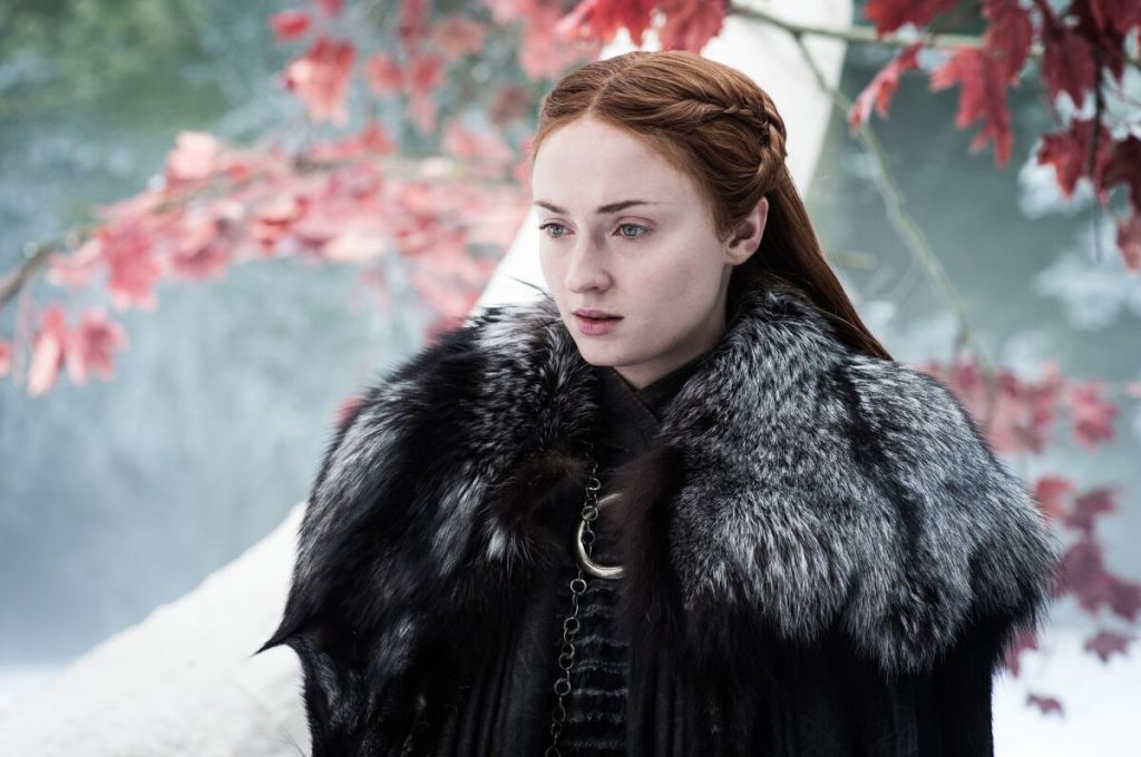 Sophie Turner as Sansa Stark in Game of Thrones