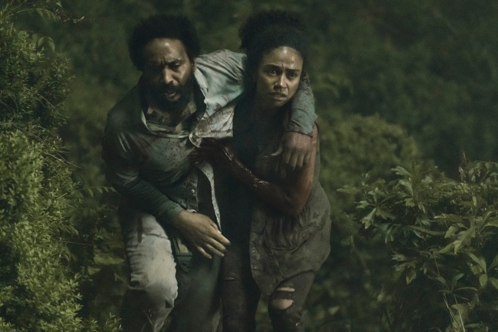 Lauren Ridloff as Connie, Kevin Carroll as Virgil - The Walking Dead _ Season 11, Episode 6 - Photo Credit: Josh Stringer/AMC