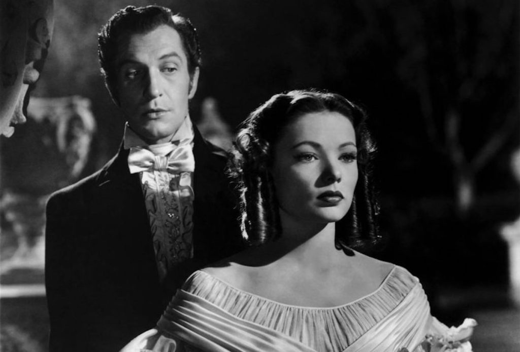 Vincent Price and Gene Tierney in Dragonwyck