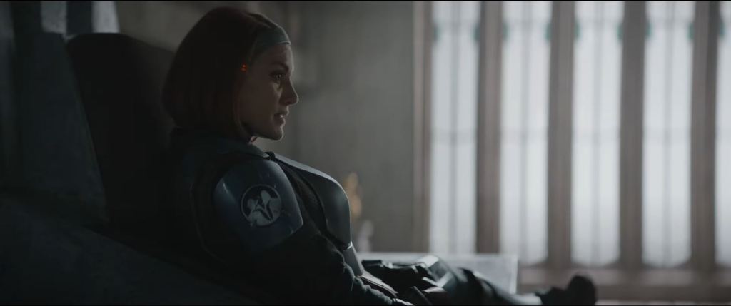 Katee Sackhoff as Bo-Katan in Star Wars: The Mandalorian