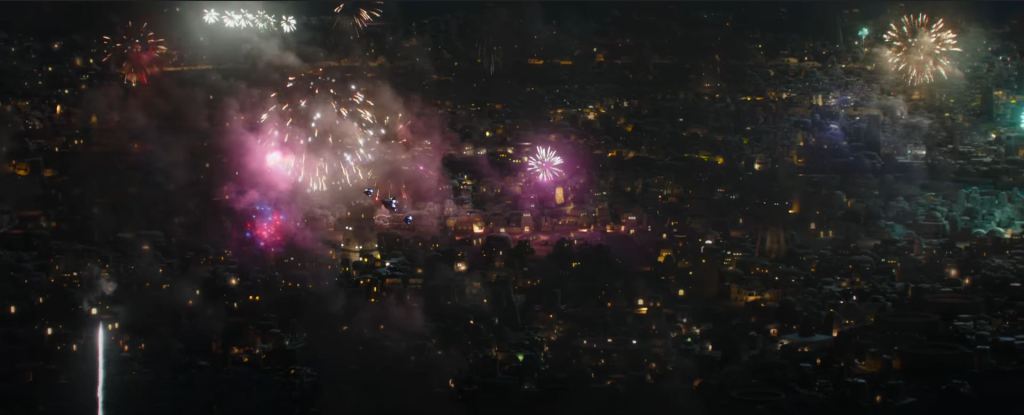 Fireworks in Star Wars: The Mandalorian